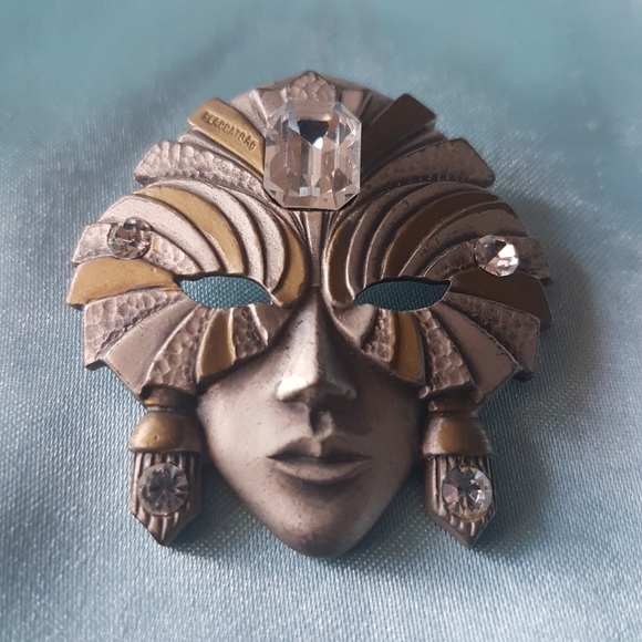 Vintage Masquerade brooch